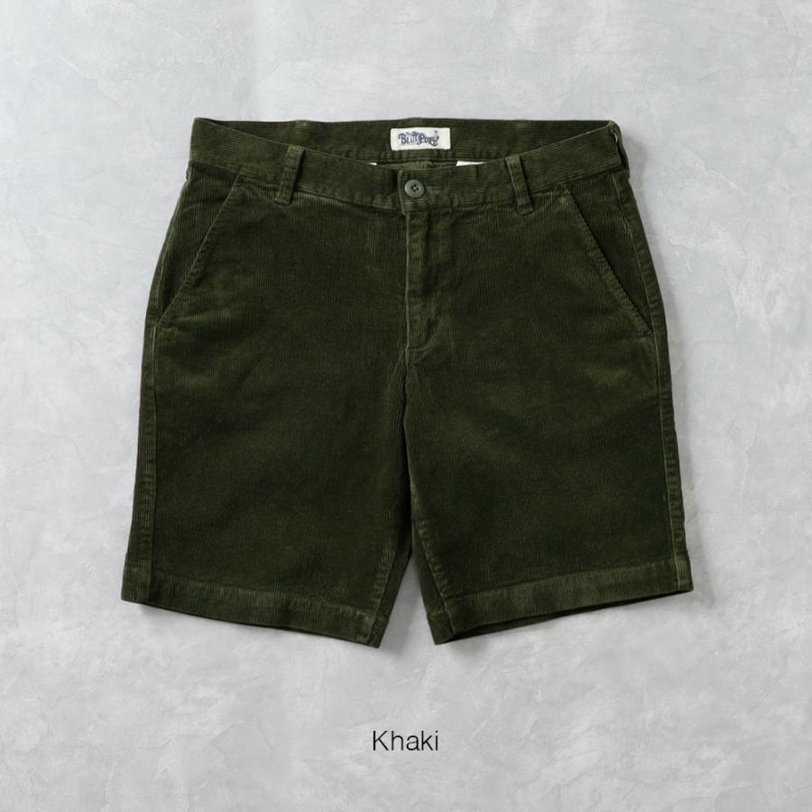 BLUE PORT コーデュロイ ショートパンツ メンズ ゆったり ワイド