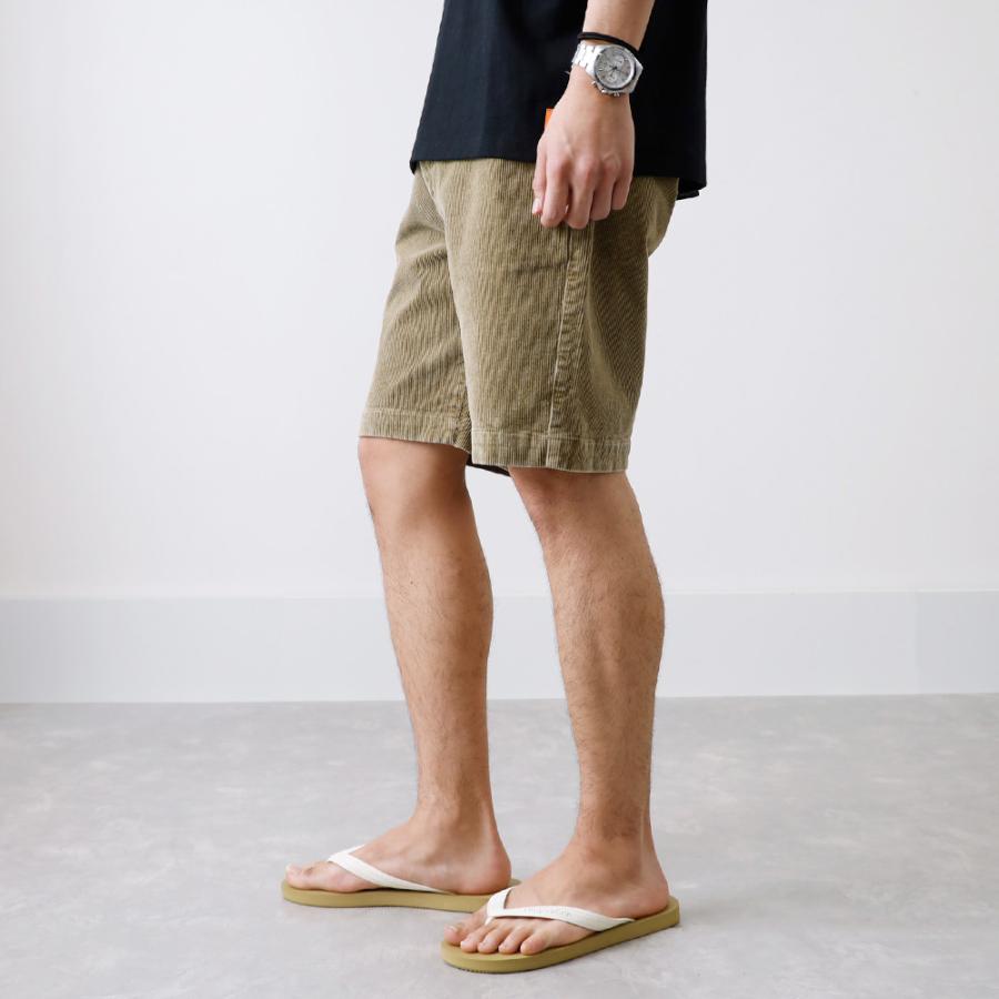 BLUE PORT コーデュロイ ショートパンツ メンズ ゆったり ワイド