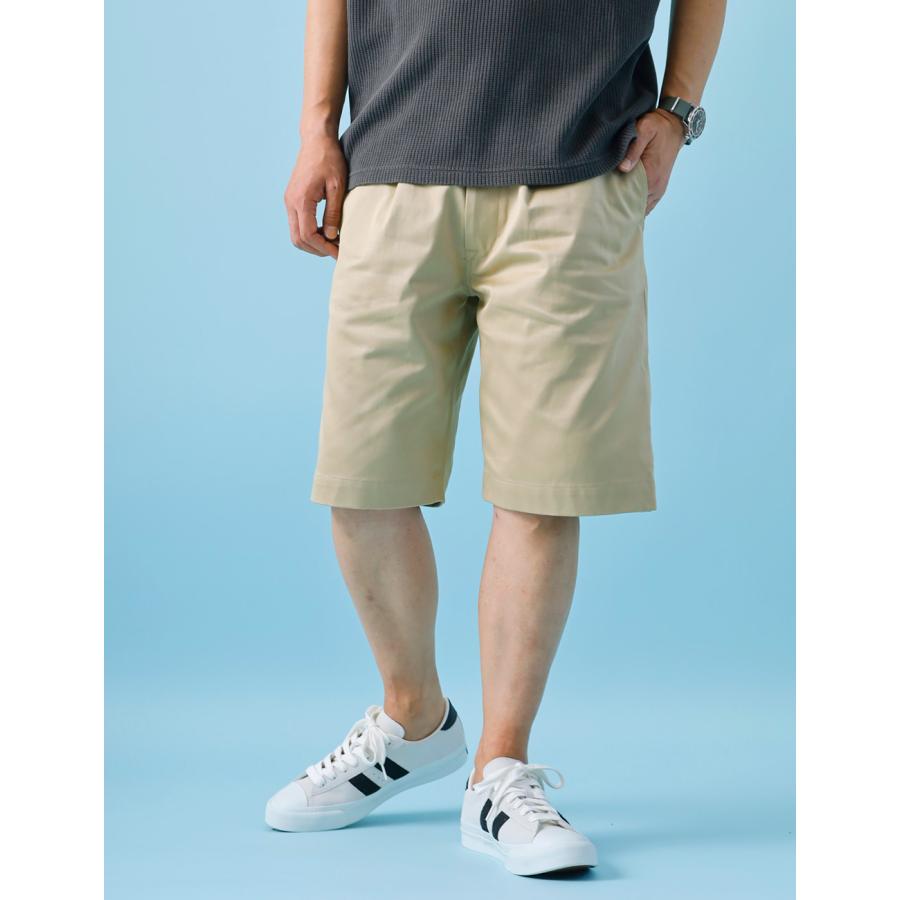 ショートパンツ メンズ チノ プリーツ ウエポンクロス 日本製 HEATH S