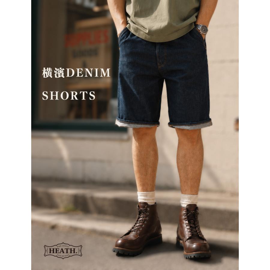 デニム ショートパンツ メンズ 児島セルビッチ 11.5oz 赤耳 日本製
