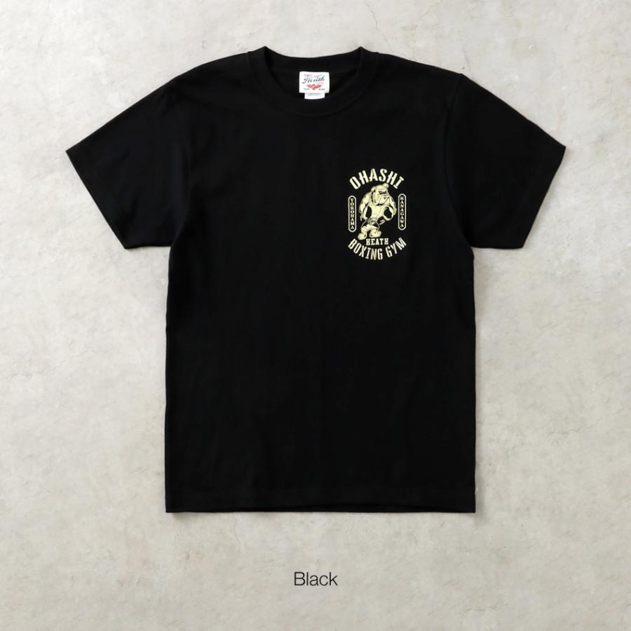 HEATH×大橋ボクシングジム　コラボTシャツ　BLUEPORT 大橋ボクシングジム Tシャツ メンズ カットソー 半袖 バック