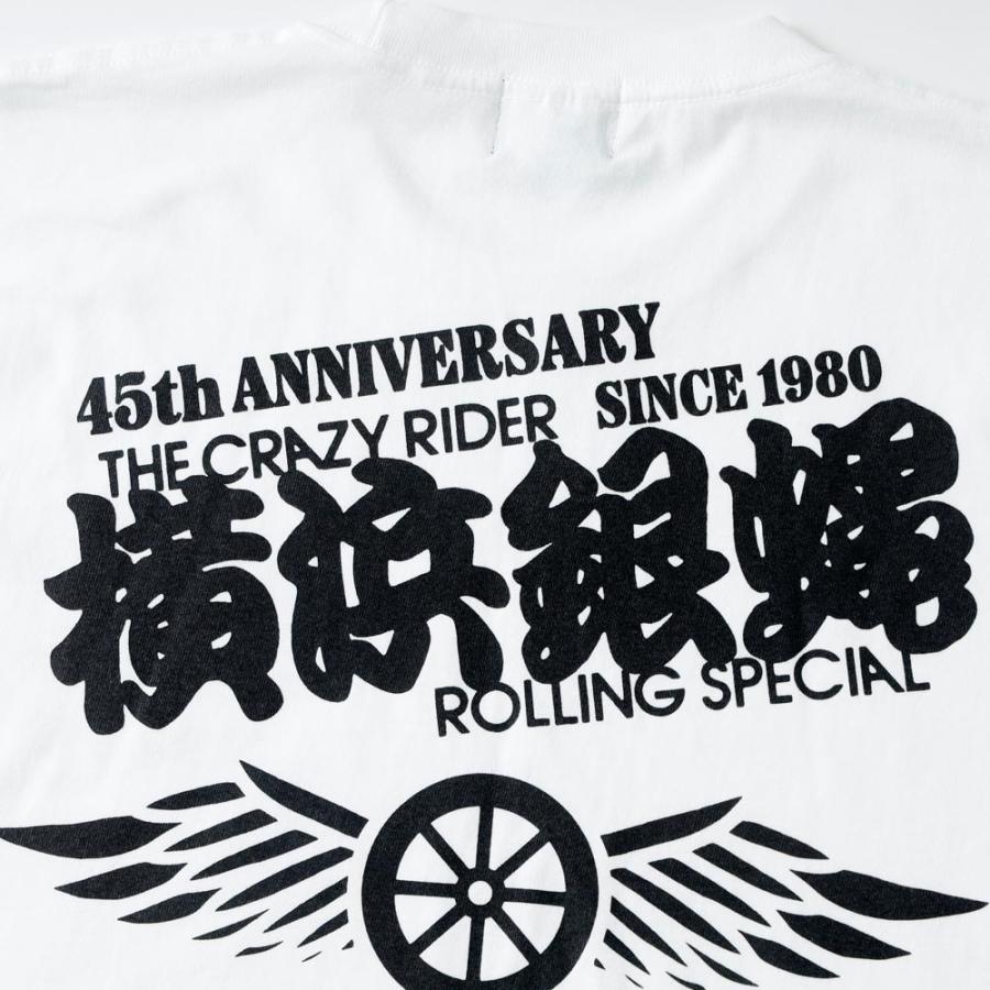 横浜銀蝿 Tシャツ メンズ カットソー 半袖 バックプリント 大きいサイズ S-2XL 厚手 頑丈 タフ バイク ツーリング ライブ フェス アメカジ |  | 05