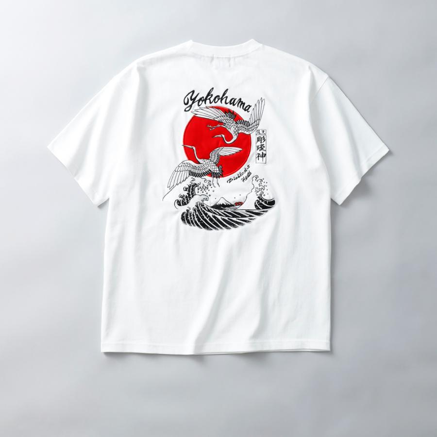 tシャツ メンズ 半袖 カットソー 9.1oz 刺繍 大きいサイズ 厚手 頑丈