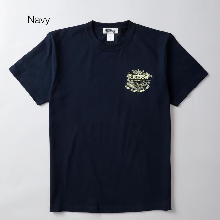 BLUE PORT Tシャツ メンズ 半袖 カットソー バックプリント 大きい