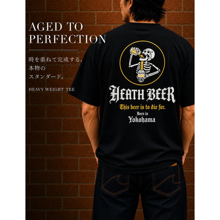 Tシャツ メンズ 半袖 ヘビーウェイト 7.4oz コットン100% 丸胴 バック