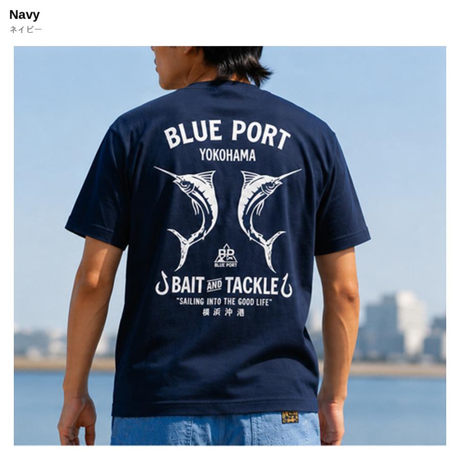 BLUE PORT Tシャツ メンズ 半袖 カットソー ヘビーウェイト 7.4oz 頑丈