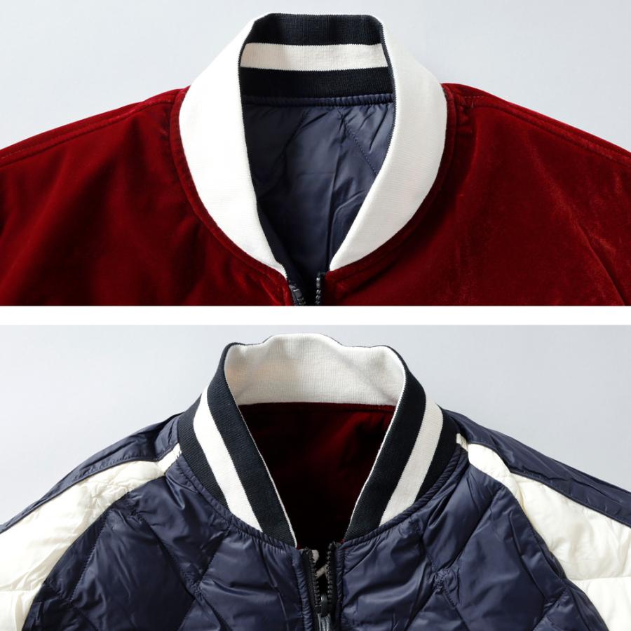 TAION（タイオン） スカジャン リバーシブル ダウンジャケット メンズ