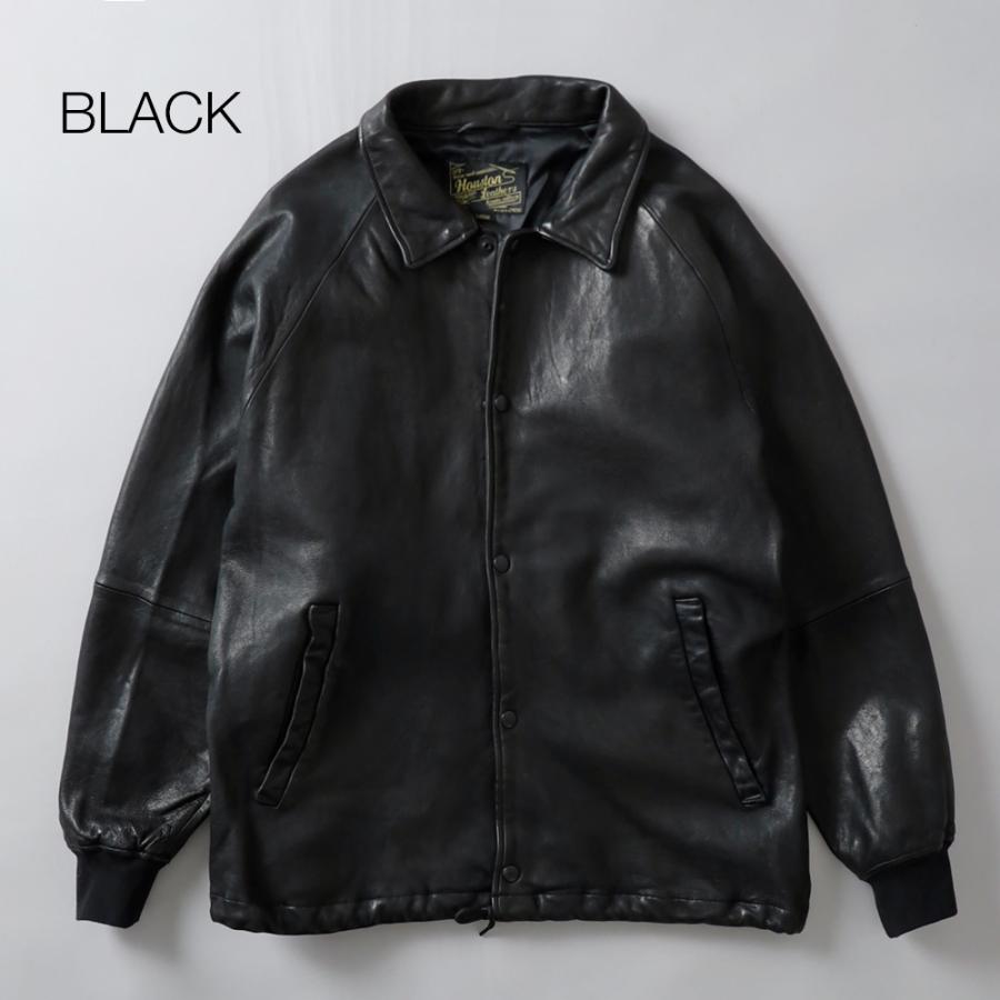 30%OFF！ファミリーセール！ HOUSTON ヒューストン ut-8237 レザーコーチジャケット シープレザー メンズ アウター コーチジャケット バイク ツーリングの画像