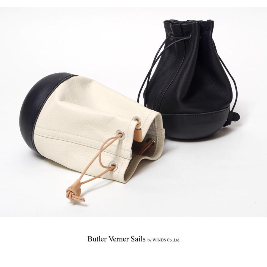 レザーキャンバス・巾着バック Butler Verner Sails 巾着バッグ 巾着 バッグ ユニセックス