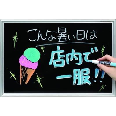 馬印 POPゲルチョーク8色セット BPG-8PS ブラックボード、ホワイトボード、透明ボード、ガラス、お店の手書き看板などに｜heatkg｜05