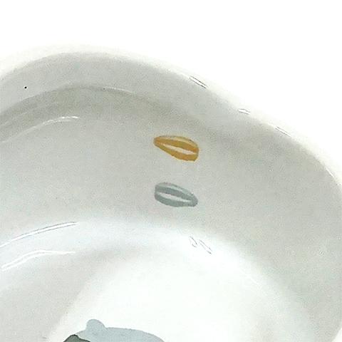 マルカン ハムちゃんのフード付き食器/エサ入れ 餌入れ 陶器 ご飯入れ