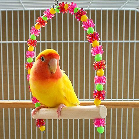 ビーズブランコ レトロ＜M＞/おもちゃ 止まり木 ぶらんこ びーず 小鳥