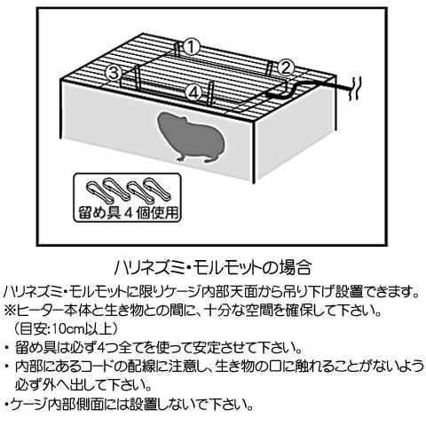 三晃商会 外付け スリムヒーター 15W/保温器具 暖房 小鳥 うさぎ