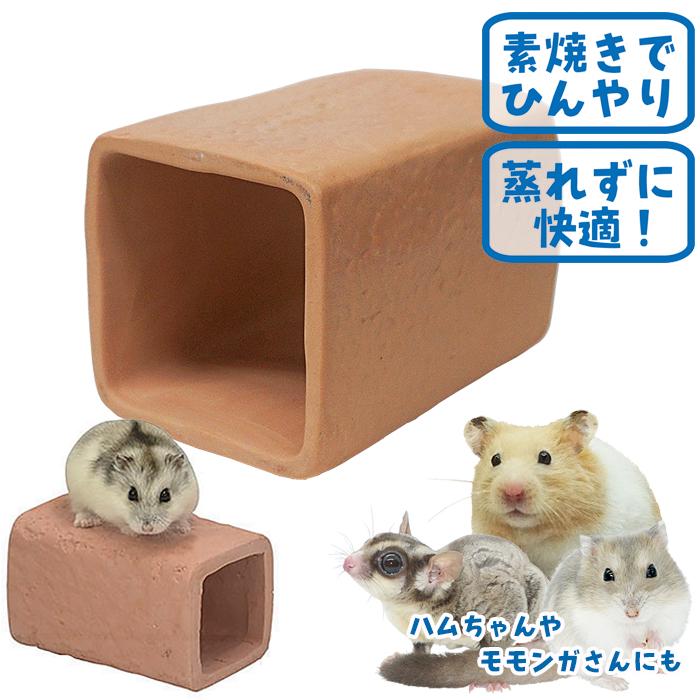 三晃商会 テラコッタトンネル S/素焼き製 ハウス 隠れ家 寝床 夏