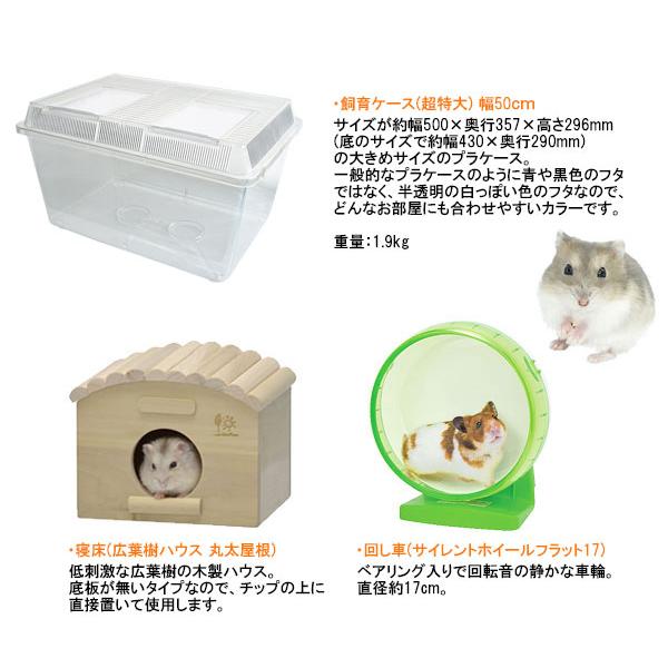 ジャンガリアンハムスター飼育セット ゆったり【冬仕様】/飼育ケース 