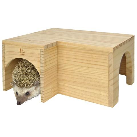 三晃商会 モルハリハウス/寝床 隠れ家 トンネル 木製ハウス モルモット