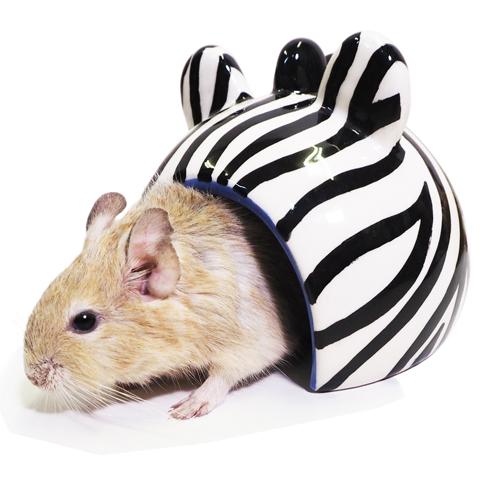 レインボー 小動物のアニマルドーム/ハウス 寝床 隠れ家 陶器