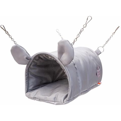 レインボー トンネルハンモック/耳付きハウス 寝床 吊り下げ ナイロン