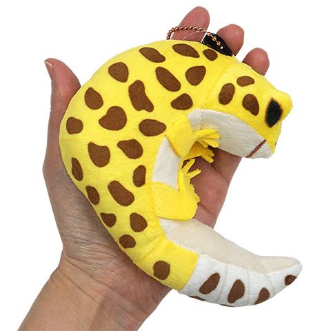 お座りヒョウモントカゲモドキ キーホルダー/レオパードゲッコー