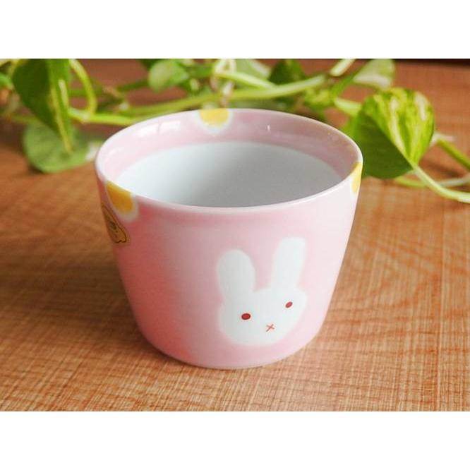 (10%OFFクーポン配布)波佐見焼 そば猪口 ふんわりピンク うさぎ 蕎麦猪口 そばちょこ こども用 キッズ 子供用 ギフト(お取り寄せ商品 欠品時約1ヶ月程度)|heavenlyjew|03
