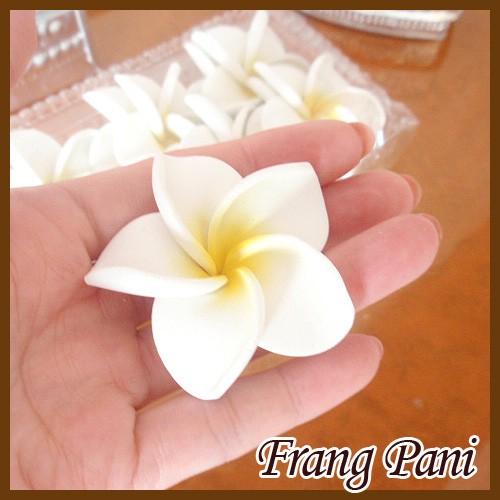 最速便ok 定形外郵便対応 バリ フランジパニ プルメリア造花 ホワイト白 Fabricaideas Ucacue