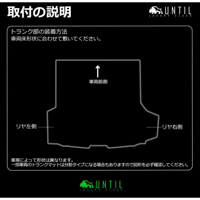 プジョー　リフター　シトロエン　ベルランゴ　フィアット　ドブロ　共用　7人乗り専用　ラゲッジマット　トランクマット　UNTIL　ラグジュアリークラスマット｜heba｜12