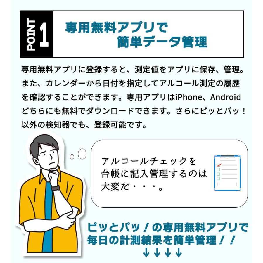 シーテック アルコールチェック記録簿 ピッとパッ アルコールチェック