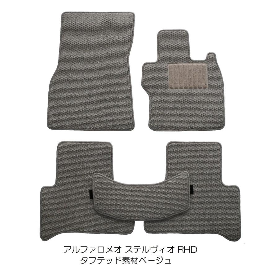 アルファロメオ ステルヴィオ フロアマット 右ハンドル 2018年以降