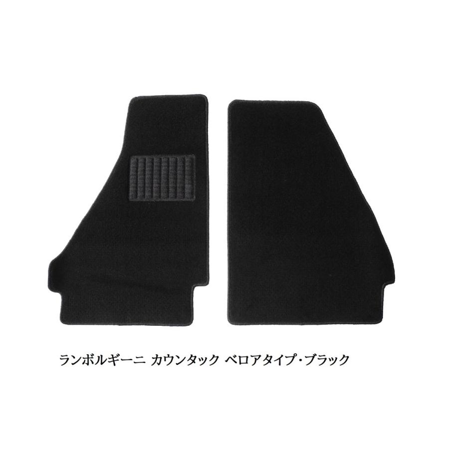 ランボルギーニ カウンタック フロアマット 左ハンドル 1982-1990年 ベロアタイプ |  | 05
