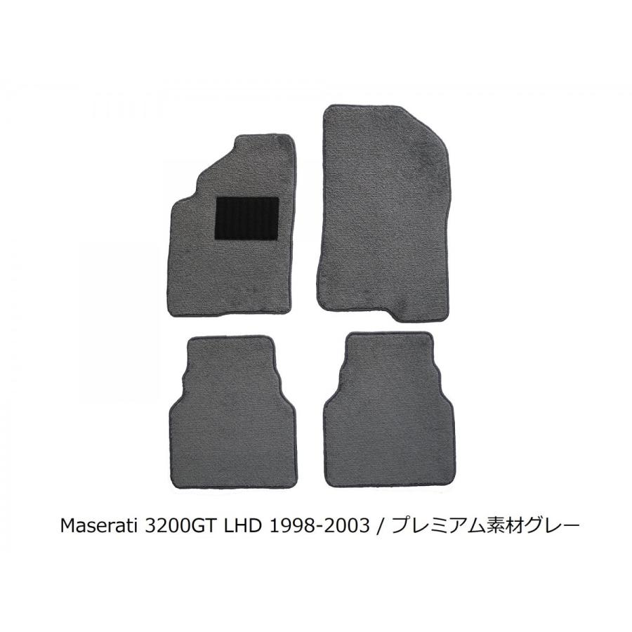 マセラティ 3200GT フロアマット 左ハンドル 1998-2003年 プレミアム 