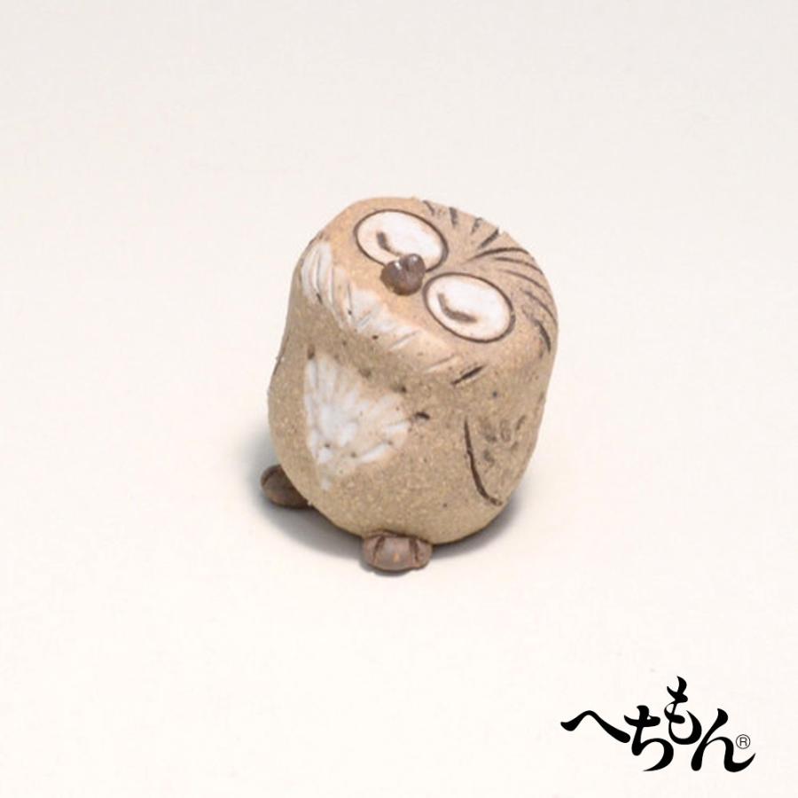 信楽焼】へちもん おすましふくろう : へちもんショップ - 通販 