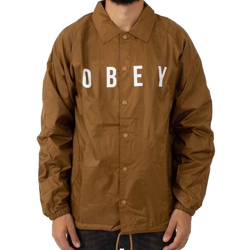 Obey Anyway Coaches Jacket Tapenade M コーチジャケット 送料無料 d9057Hectarz 通販
