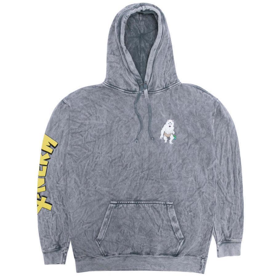 RIPNDIP Ripndip X Nerm Pullover Hoodie Charcoal Mineral Wash
