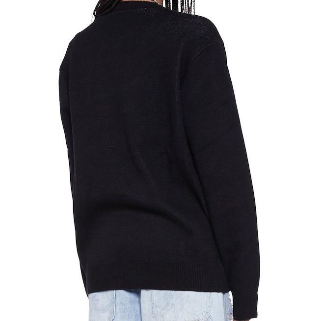 BAD NEWS CREWNECK SWEATER ニット クルーネック L 黒 BAD NEWS