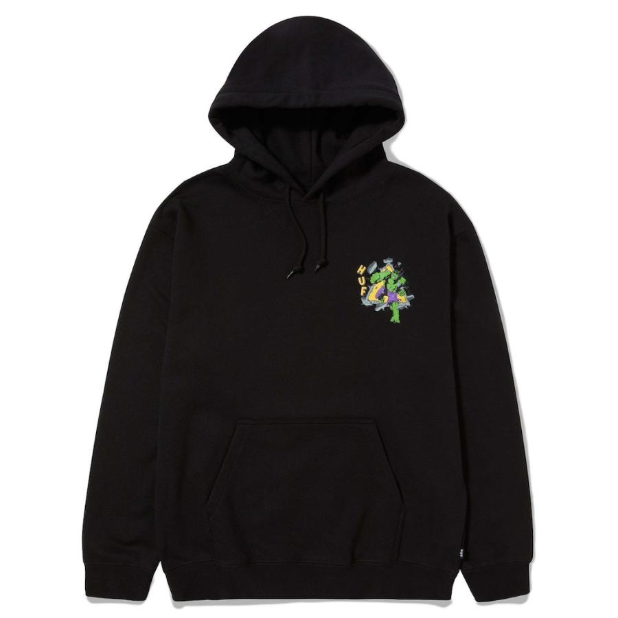 HUF Marvel Hulk Triple Triangle Pullover Hoodie M パーカー HUF Marvel Hulk Triple Triangle Pullover Hoodie Black L
