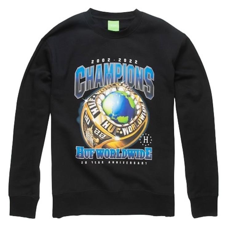 HUF（ハフ） HUF Champions Crewneck Sweatshirt Black M トレーナー 