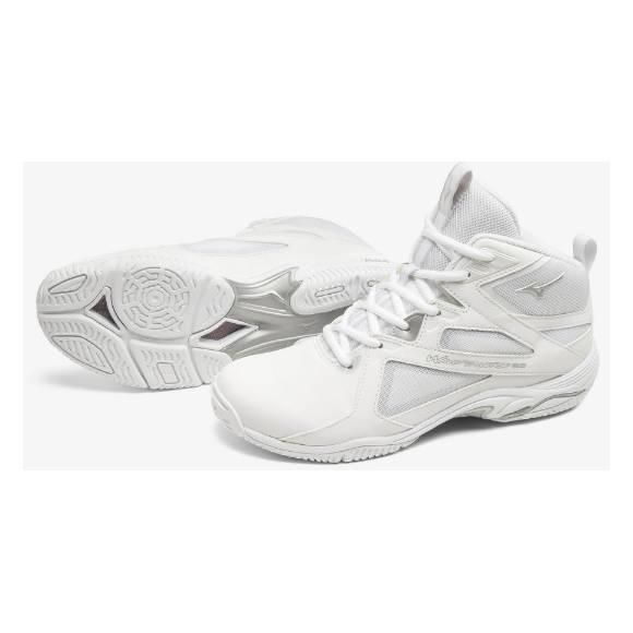 ミズノ フィットネスシューズ ウエーブダイバーズLG4 WAVE DIVERSE LG4 K1GF2271 01 ホワイト×シルバー MIZ