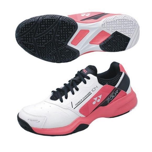 ヨネックス テニスシューズ パワークッション104 Sht 104 062 ホワイト ピンク クレー オムニコート Ynx Sht 104 062 Hedが街にやって来る 通販 Yahoo ショッピング