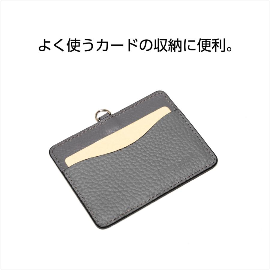 カードホルダー ケース カードケース IDカードホルダー ネックストラップ付き IDカードケース 2枚 革 レザー