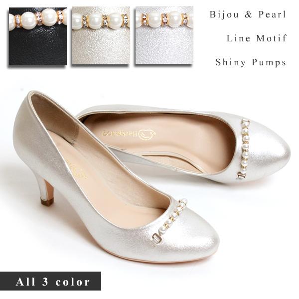 パンプス 痛くない ローヒール パーティ 結婚式 靴 低めヒール シルバー ゴールド 低めヒール ラウンドトゥ フォーマル 入学式 4104 ヘッジホッグ おとなカワイイ靴店 通販 Yahoo ショッピング