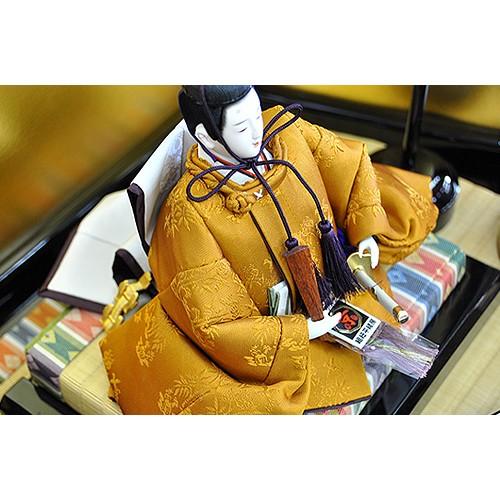 雛人形 お雛様 黄櫨染 衣裳着親王平台飾りセット 加藤佳峰作 平安大新
