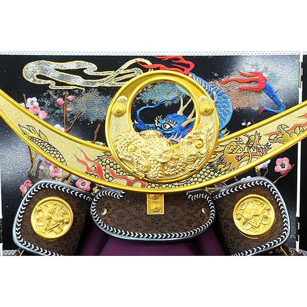 五月人形　上杉謙信 五月人形兜収納セット【P96104】 上杉謙信公をデザインした雄大