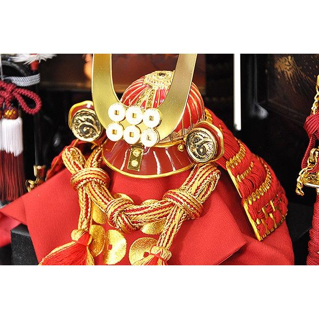 激安通販専門店五月人形 真田昌幸 兜 コンパクト 人形の平安大新 弓