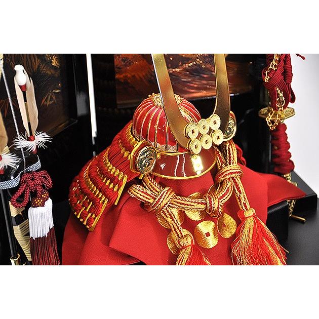 激安通販専門店五月人形 真田昌幸 兜 コンパクト 人形の平安大新 弓