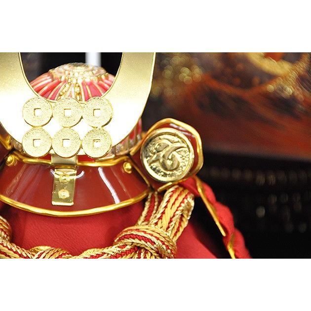 激安通販専門店五月人形 真田昌幸 兜 コンパクト 人形の平安大新 弓