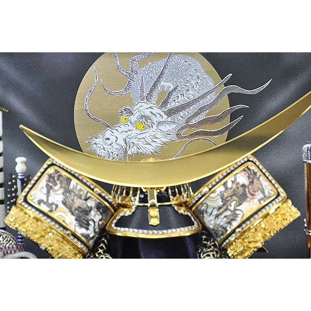 五月人形 伊達政宗 兜 ケース飾り コンパクト ガラスケース 兜飾り