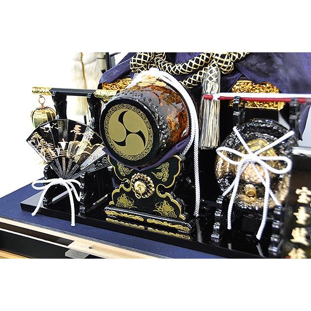 五月人形 伊達政宗 兜 ケース飾り コンパクト ガラスケース 兜飾り