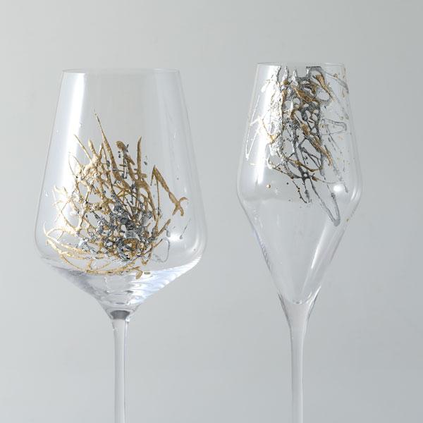 シャンパングラス　しぶき　シュトルツルラウジッツ×山田平安堂　ワイングラス／シャンパングラス／クリスマス／父の日／誕生日プレゼント | 山田平安堂 | 02