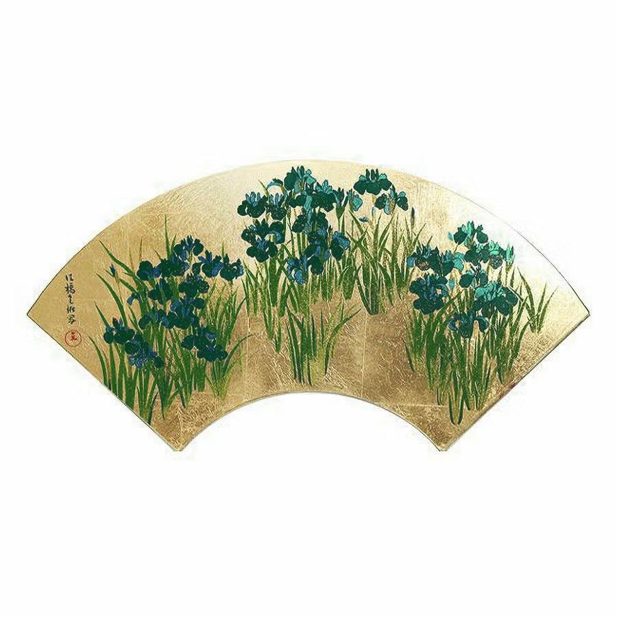 山田平安堂 扇面額 かきつばた : 漆器 山田平安堂 - 通販 - Yahoo