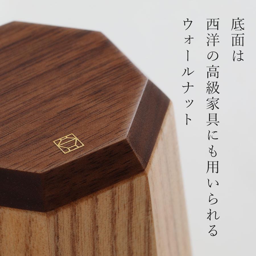 山田平安堂 【平安堂 会津セレクション】八角桐カップ（クリア